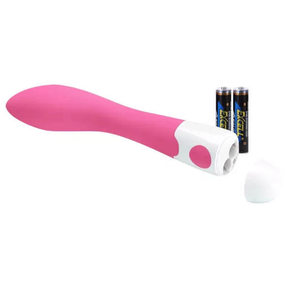 Pretty Love Bishop - vibratoare punctul G rezistent la apă - silicon roz-alb