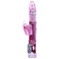 Baile - vibrator cu fluture și braț pentru clitoris - roz