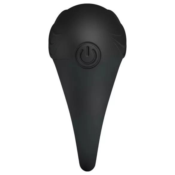 Pretty Love Bertram - inel pentru penis vibrator rezistent la apă - negru
