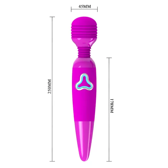 Pretty Love - vibrator tip wand reîncărcabil - masaj - mov