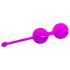 Pretty Love - Bile Kegel duo - exerciții intime - silicon mov