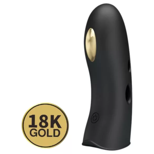 Pretty Love Marico - vibrator pentru deget cu electrostimulare - negru