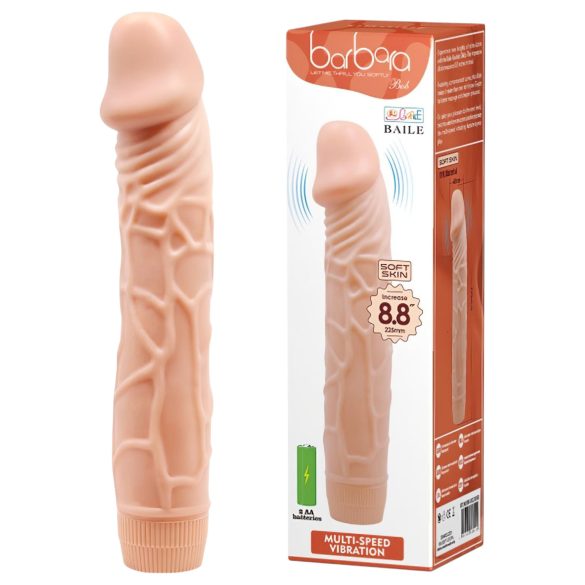 Baile Barbara - vibrator realist - 22,5 cm - culoare naturală