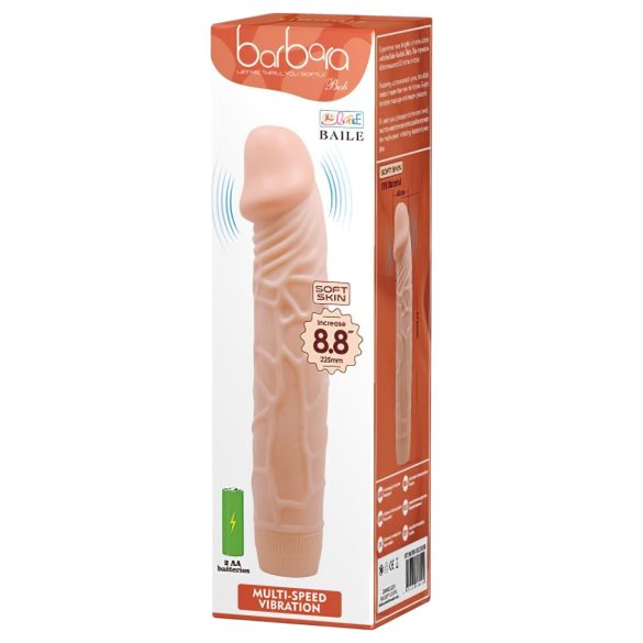 Baile Barbara - vibrator realist - 22,5 cm - culoare naturală