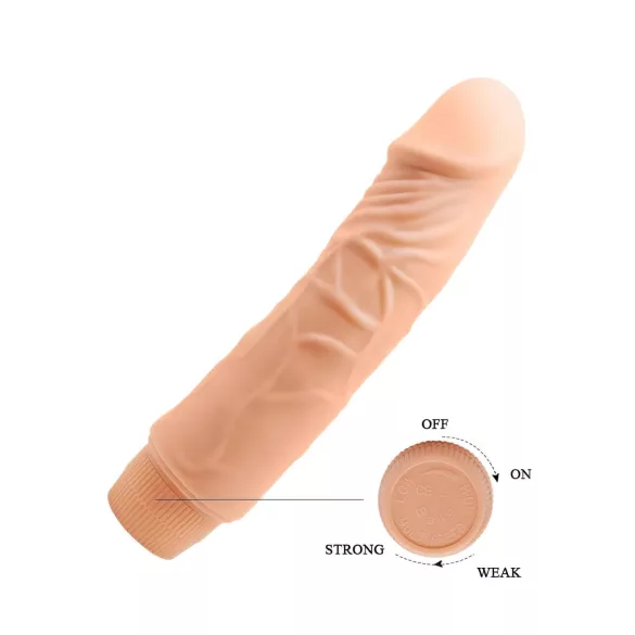 Baile Barbara - vibrator realist - 19,5cm - culoare naturală