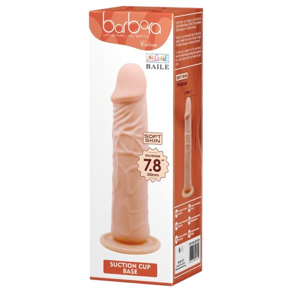 Baile Barbara Calvin - dildo realist - 20cm - culoare naturală