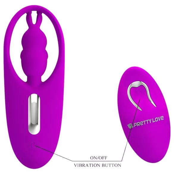 Pretty Love Wild Rabbit - vibrator tip iepuraș pentru clitoris - roz