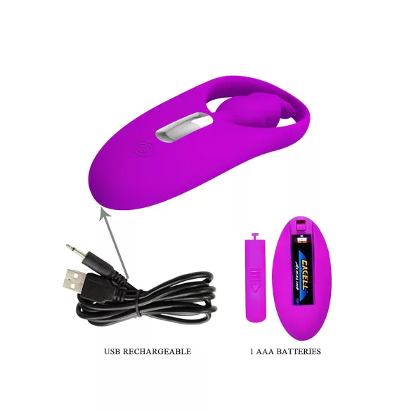 Pretty Love Wild Rabbit - vibrator tip iepuraș pentru clitoris - roz