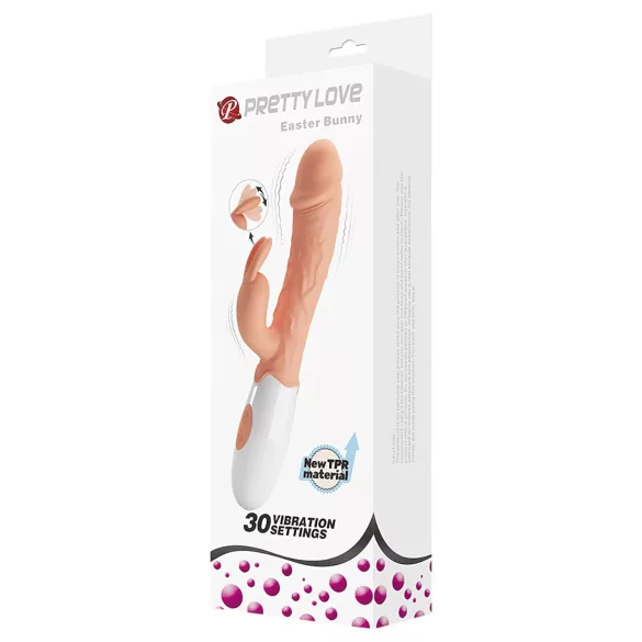 Pretty Love Easter Bunny - vibrator cu braț pentru clitoris - culoare naturală