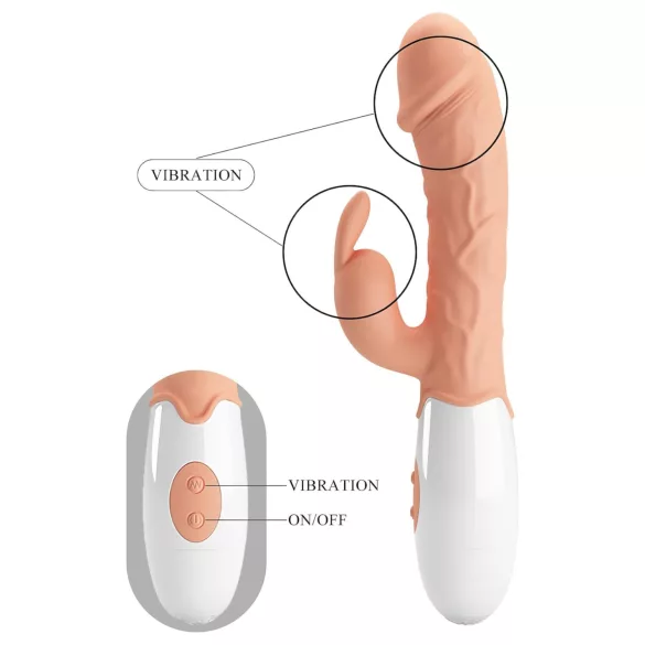 Pretty Love Easter Bunny - vibrator cu braț pentru clitoris - culoare naturală