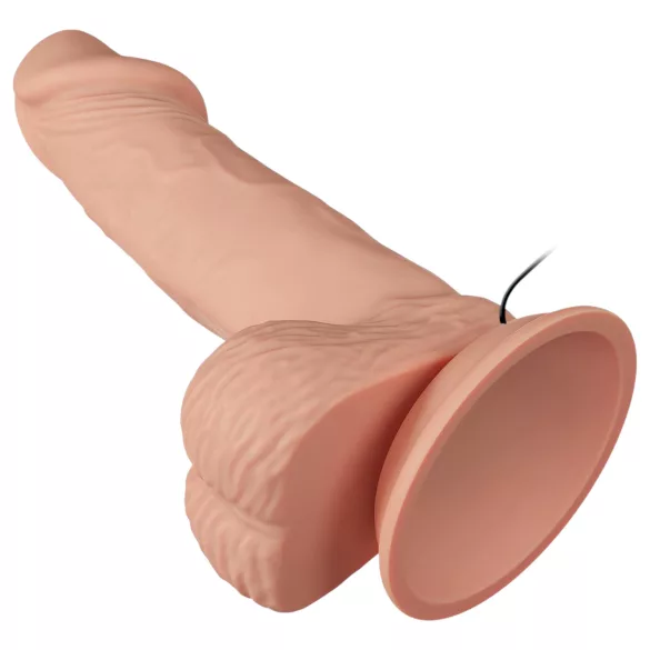 Baile Zebulon - vibrator realist cu testicule - 19cm - culoare naturală