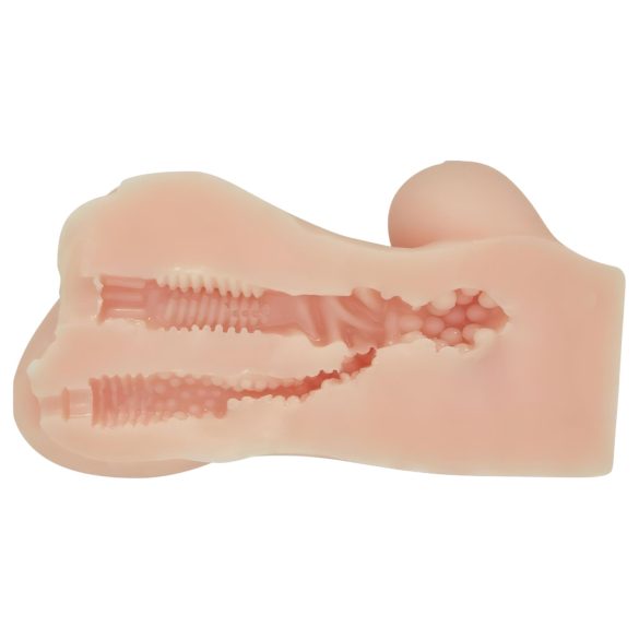 Crazy Bull - jucărie erotică tip vagin realist mini - culoare naturală