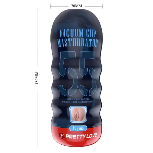 Pretty Love Vacuum Cup - vaginǎ masturbator realistǎ (culoare corporalǎ)