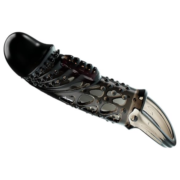 Pretty Love Cecelia - inel vibrator pentru penis (negru)