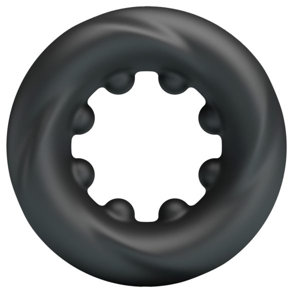 Crazy Bull - inel pentru penis - stimulator - silicon negru