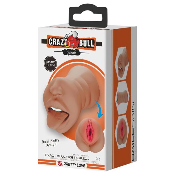 Crazy Bull - masturbator gură și vagin - culoare naturală