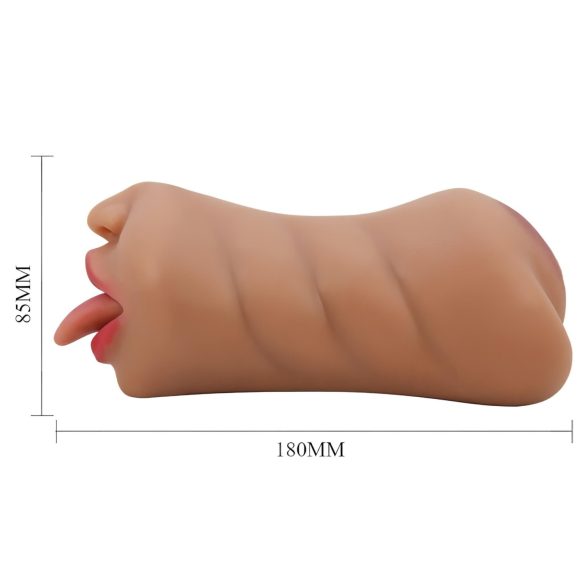 Crazy Bull - masturbator gură și vagin - culoare naturală