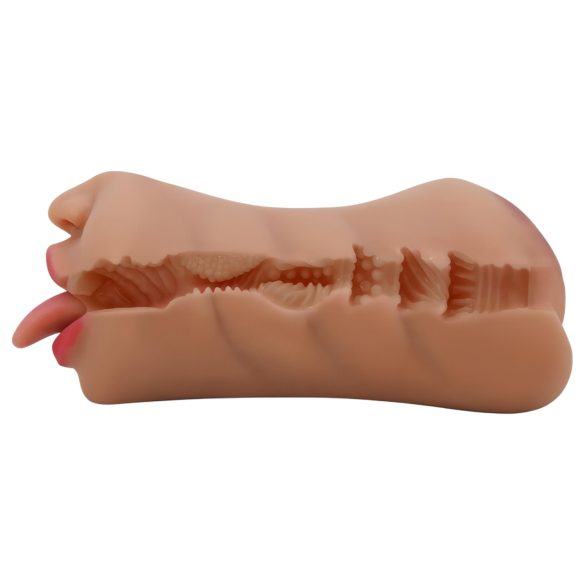 Crazy Bull - masturbator gură și vagin - culoare naturală