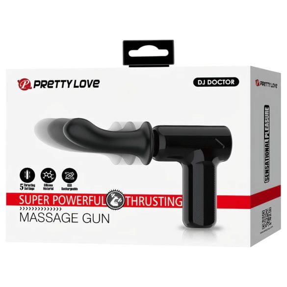 Pretty Love Dj Doctor - Vibrator tip pistol cu penetrare - silicon negru