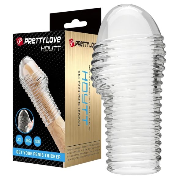 Pretty Love Hoytt - mânecă penis - texturat - transparent