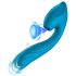Vibeconnect - vibrator G-spot și stimulator clitoridian impermeabil (albastru)
