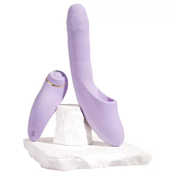 Svakom DuoGlow - vibrator pentru punctul G și clitoris, controlat prin aplicație (mov)