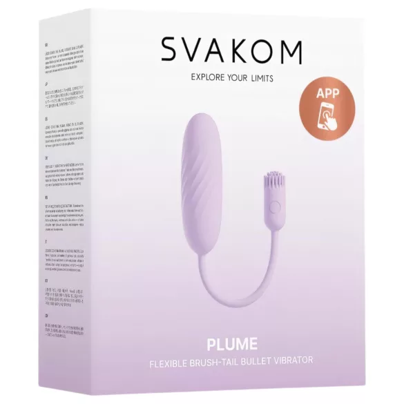 Svakom Plume - ou vibrator 2în1 (mov)