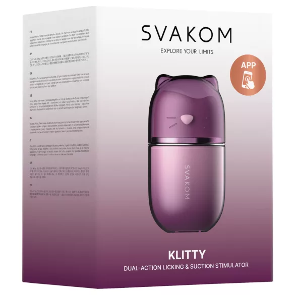 Svakom Klitty - vibrator clitoridian cu unde de aer controlat prin aplicație
