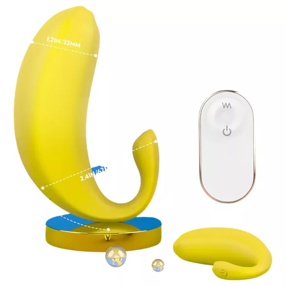 Sex HD - Ou vibrator controlat prin aplicație (galben)