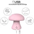 Magic Mushroom - vibrator facial reîncărcabil (roz)