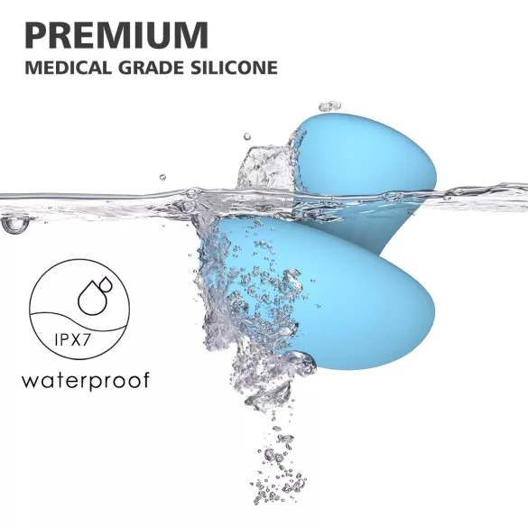 Magic Mushroom - vibrator facial cu acumulator (albastru)