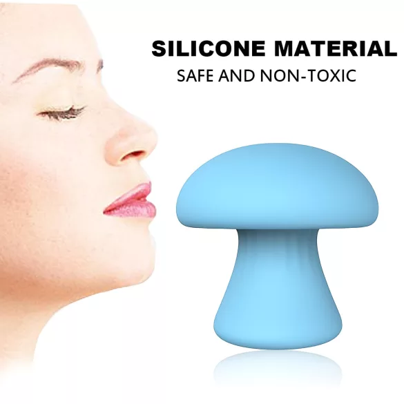 Magic Mushroom - vibrator facial cu acumulator (albastru)