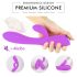 Vibrator lila încălzitor, impermeabil și reîncărcabil - Sex HD Muses
