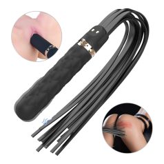 Sex HD Bloody Mary - vibrator și bici impermeabil, reîncărcabil (negru)   Sex HD Bloody Mary - vibrator și bici impermeabil, reîncărcabil (negru)