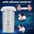 Sex HD Hawk - masturbator cu vibrații și aspirație, reîncărcabil (negru-alb)