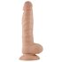Lovetoy Real Extreme - dildo cu ventuză - 21cm - culoare naturală