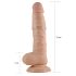 Lovetoy Real Extreme - dildo cu ventuză - 21cm - culoare naturală