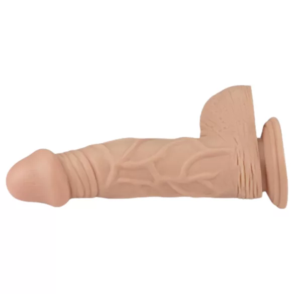 Lovetoy Real Extreme - dildo cu ventuză - 23 cm (natur)