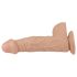 Lovetoy Real Extreme - dildo cu ventuză - 23cm (natur)