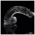Lovetoy Flawless Clear - dildo cu ventuză - 19 cm (transparent)