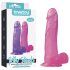 Lovetoy Jelly Studs - dildo cu ventuză - 20cm (roz)