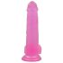 Lovetoy Jelly Studs - dildo cu ventuză - 20cm (roz)