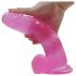 Lovetoy Jelly Studs - dildo cu ventuză - 20cm (roz)