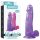 Lovetoy - dildo cu ventuză - 20 cm - mov