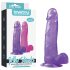 Lovetoy - dildo cu ventuză - 20 cm - mov