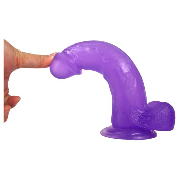 Lovetoy - dildo cu ventuză - 20 cm - mov