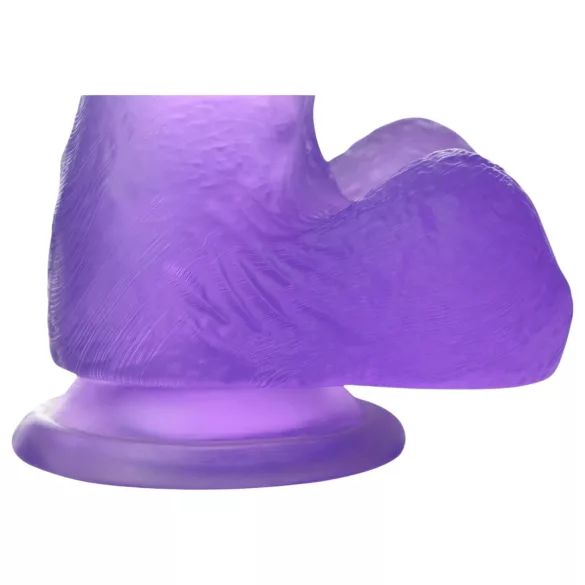 Lovetoy - dildo cu ventuză - 15 cm - mov