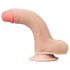 Lovetoy Sliding-Skin - dildo cu două straturi - 18cm (natural)