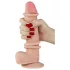 Lovetoy - dildo realist dublu strat - 21cm - culoare naturală