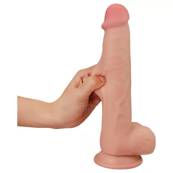 Lovetoy - dildo cu două straturi - realist - 23 cm - culoare naturală